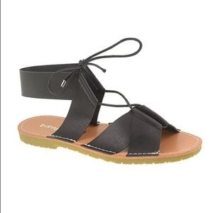 Black Emphasis Soft Burn Gladiator Sandals Women 7